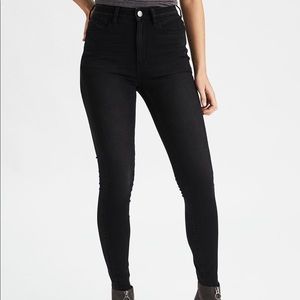 American Eagle High Waisted Black Jeans